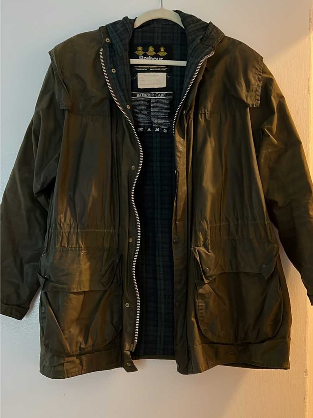 Fair condition - Barbour A5 lined duram wax jacket C36